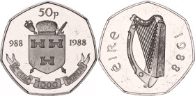 Ireland 50 Pence 1988