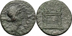 Sicily. Panormos. Roman Rule. AE, after 241 BC. D/ Female head right. R/ Altar with two horns. CNS I, 5. AE. g. 3.81 mm. 18.00 F.