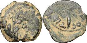 Pontius Pilatus (Procurator 26-36). AE Prutah, Jerusalem mint, 30-31 AD. D/ Lituus. R/ LIZ within wreath. RPC 4968. Hendin 649. AE. g. 1.95 mm. 16.00 ...