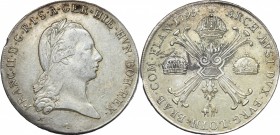 Austria. Franz II/I (1792-1805-1835). Ar Kronentaler, Vienna mint, 1795. Herinek 464. AR. g. 29.57 mm. 40.00 Small fracture on the edge. Good F.