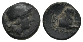 KINGS OF THRACE (Macedonian). Lysimachos (305-281 BC). Ae.
 ( 2.59 g. 13.7 mm ).