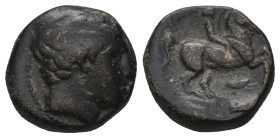 KINGS OF MACEDON. Philip II (359-336 BC). Ae Unit. Uncertain mint in Macedon.
 (6.46 g. 16.1 mm ).