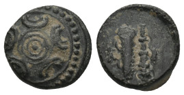 KINGS OF MACEDON. Philip III – Antigonos I Monophthalmos. Circa 323-310 BC. Half Unit.
 ( 3.23 g. 14.0 mm ).