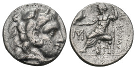 KINGS OF MACEDON. Alexander III 'the Great' (336-323 BC). Drachm.
 ( 4.16 g. 16.9 mm ).