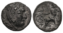 KINGS OF MACEDON. Alexander III 'the Great' (336-323 BC). AR Drachm.
 ( 3.62 g. 18.6 mm ).