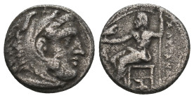 KINGS OF MACEDON. Alexander III 'the Great' (336-323 BC). AR Drachm.
 ( 3.88 g. 16.0 mm).