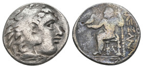 KINGS OF MACEDON. Alexander III 'the Great' (336-323 BC). AR Drachm.
 ( 3.45 g. 18.4 mm ).