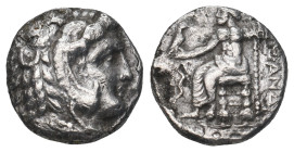 KINGS OF MACEDON. Alexander III 'the Great' (336-323 BC). AR Drachm.
 ( 3.45 g. 15.6 mm ).
