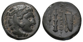 KINGS OF MACEDON. Alexander III 'the Great' (336-323 BC). Ae Unit.
 ( 5.79 g. 17.5 mm ).