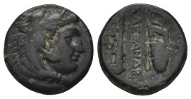 KINGS OF MACEDON. Alexander III 'the Great' (336-323 BC). Ae Unit.
 ( 5.71 g. 16.5 mm).