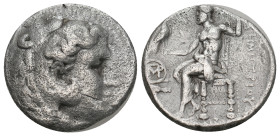 KINGS of MACEDON. Demetrios I Poliorketes. 306-283 BC. AR Tetradrachm. In the types of Alexander III. Tyre mint. 
 ( 16.78 g. 25.5 mm ).