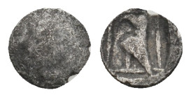 ASIA MINOR. Uncertain. 5th century BC. Tetartemorion.
 ( 0.15 g. 6.6 mm ).