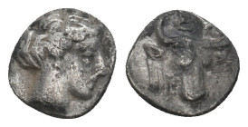 ASIA MINOR. Uncertain. Obol (4th century BC).
 ( 0.63 g. 8.8 mm ).