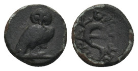 ASIA MINOR. Uncertain. Obol (4th century BC).
 ( 0.89 g. 9.9 mm ).