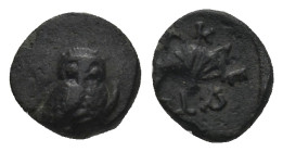 ASIA MINOR. Uncertain. Obol (4th century BC).
 ( 0.79 g. 9.0 mm ).