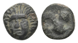 AEOLIS. Gryneion (4th century BC). Ae.
 (0.89 g. 8.3 mm ).