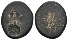 UNCERTAIN ( 200-100 BC). Ae.
 ( 7.18 g. 23.5 mm ).