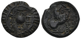 UNCERTAIN ( 200-100 BC). Ae.
 ( 9.24 g. 22.2 mm ).