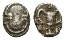 BOEOTIA. Federal Coinage. Obol (Circa 395-340 BC).
 ( 0.64 g. 9.6 mm ).