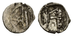 SAMARIA. 'Middle Levantine' Circa 375-333 BC. AR Obol. 
 ( 0.56 g. 10.0 mm ).