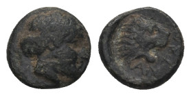 TROAS. Antandros. Ae (4th-3rd centuries BC).
 ( 0.81 g. 8.4 mm ).