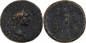 Domitian, Sestertius, 80-81, Rome, Bronze, EF(40-45), RIC:295