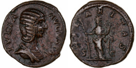 Julia Domna, As, 196-211, Rome, Bronze, EF(40-45), RIC:877