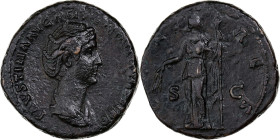 Faustina I, As, 138-141, Rome, Bronze, AU(50-53), RIC:1084