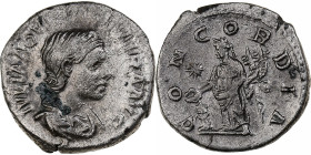 Aquilia Severa, Denarius, 220-222, Rome, Silver, EF(40-45), RIC:225