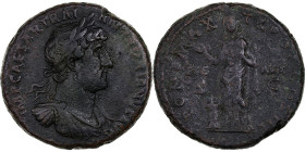 Hadrian, As, 121, Rome, Bronze, EF(40-45), RIC:484