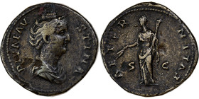 Faustina I, Sestertius, 141, Rome, Bronze, AU(50-53), RIC:1099