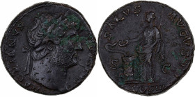 Hadrian, As, 125-127, Rome, Bronze, AU(50-53), RIC:828