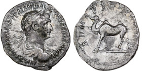 Arabia, Trajan, Drachm, 114-116, Arabian Mint, Silver, AU(50-53), RPC:III-4076