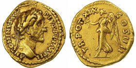 Antoninus Pius, Aureus, 155-156, Rome, Gold, EF(40-45), RIC:255a