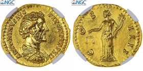 Antoninus Pius, Aureus, 148-149, Rome, Gold, NGC, AU(55-58), Cohen:236, RIC:177c