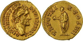 Antoninus Pius, Aureus, 155-156, Rome, Gold, AU(50-53), RIC:256a