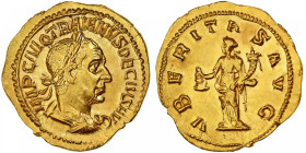 Trajan Decius, Aureus, 249-251, Rome, Gold, MS(60-62), RIC:28a