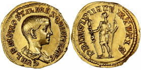Hostilian, Aureus, 251, Rome, Extremely rare, Gold, AU(55-58), RIC:181b