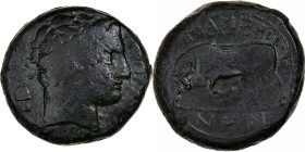 Sicily, Quadruple Unit, ca. 288-278 BC, Messana, Bronze, VF(20-25), SNG-ANS:400