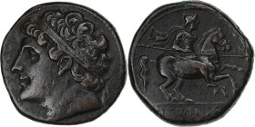 Sicily, Hieron II, Æ Unit, ca 230-215 BC, Syracuse, Bronze, AU(50-53)