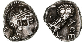 Attica, Tetradrachm, ca. 353-294 BC, Athens, Silver, EF(40-45), SNG-Cop:63