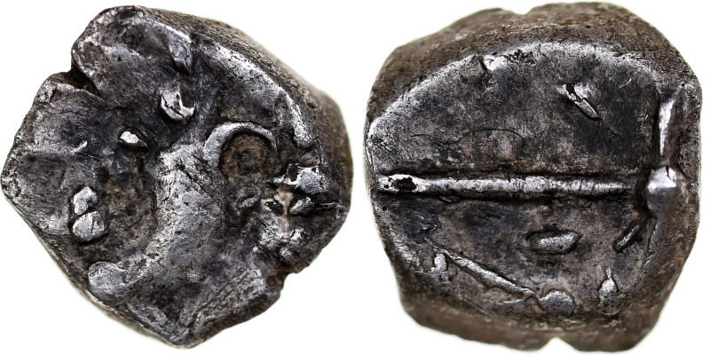 Ruteni, Obol, 1st century BC, Silver, EF(40-45), Feugère-Py:OCR-85 
 Ruteni, Ar...