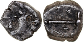 Ruteni, Obol, 1st century BC, Silver, EF(40-45), Feugère-Py:OCR-85