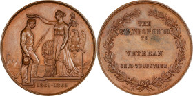 "1861-1865" Ohio Civil War Service Medal. By Tiffany & Co. Vernon-485. Bronze. Mint State.
37 mm. Unawarded.
From the Dick Johnson Collection.

Es...