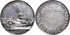 1885 Life Saving Benevolent Association of New York Medal. By George Hampden Lovett, struck by Tiffany & Co. Silver. About Uncirculated, Bent.
51.1 m...