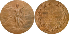 1910 Mexican Independence Proclamation Centennial Medal. By Tiffany & Co. Grove-382. Bronze. About Uncirculated.
90.14 mm.
From the Dick Johnson Col...