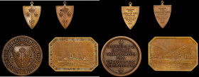 Lot of (4) Joan of Arc Monument, New York Dedication Medals. By Tiffany & Co. Bronze.
Included are: (2) 1915 Unveiling of the Joan of Arc Statue shie...