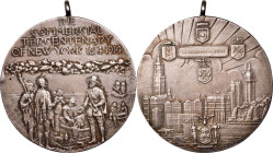 1914 Commercial Tercentenary of New York Presentation Medal. By Tiffany & Co. Sterling Silver. About Uncirculated.
37 mm. 36.1 grams, .925 fine, 1.07...