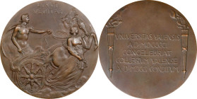 1901 Yale University Bicentennial Medal. By Bela Lyon Pratt, struck By Tiffany & Co. Bronze. About Uncirculated.
69.8 mm. Obv: Truth leading Apollo i...
