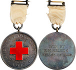1917 American Red Cross Liberty Golf Tournament Winner's Badge. By Tiffany & Co. Sterling Silver and Enamel. About Uncirculated.
34 mm. 20.5 grams, ....